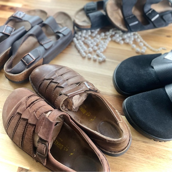 BIRKENSTOCK | M 12 / 45 | Footprints Merced Fisherman Brown Leather Sandals